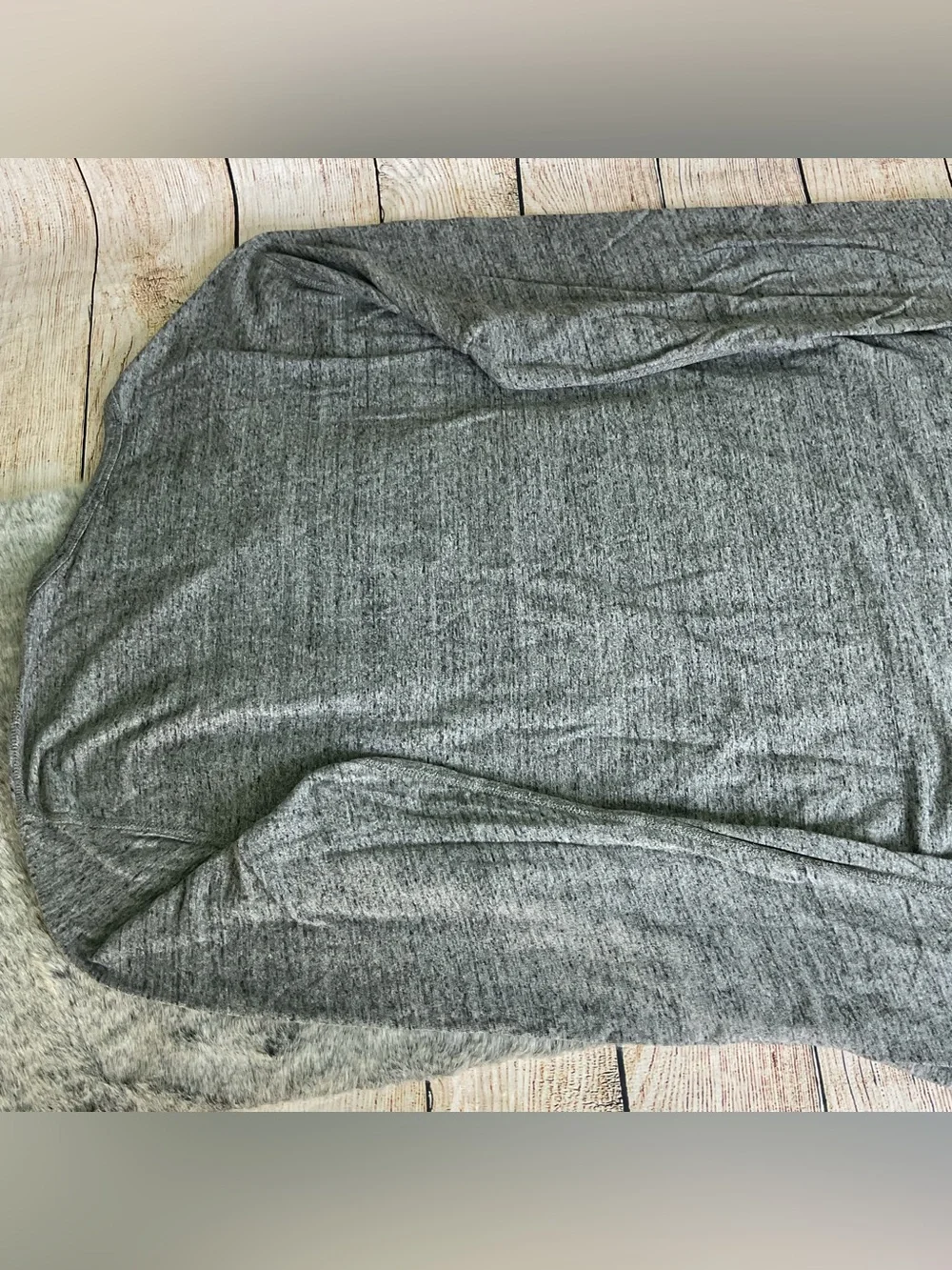 J. Crew Men's Long Sleeve Henley Heather Gray Size XLT